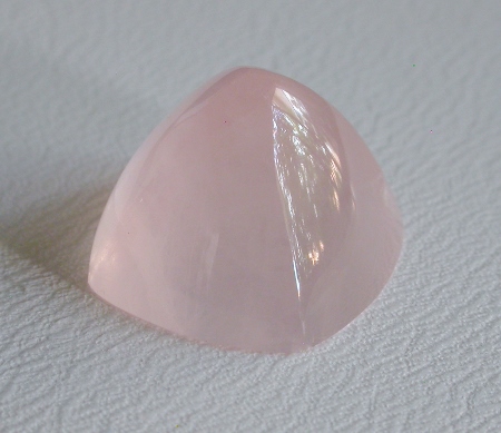 ROSE QUARTZ SUGARLOAF DESIGNER CABOCHON, 8.8 CT. -- VIDEO